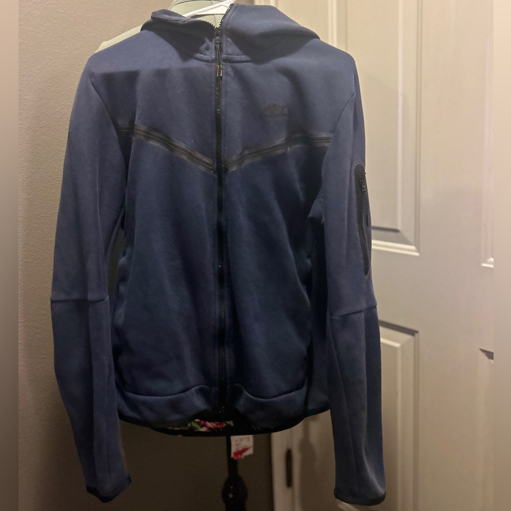 Men's Nike Sportswear Tech Fleece Full-Zip Hoodie Medium Blue Fading